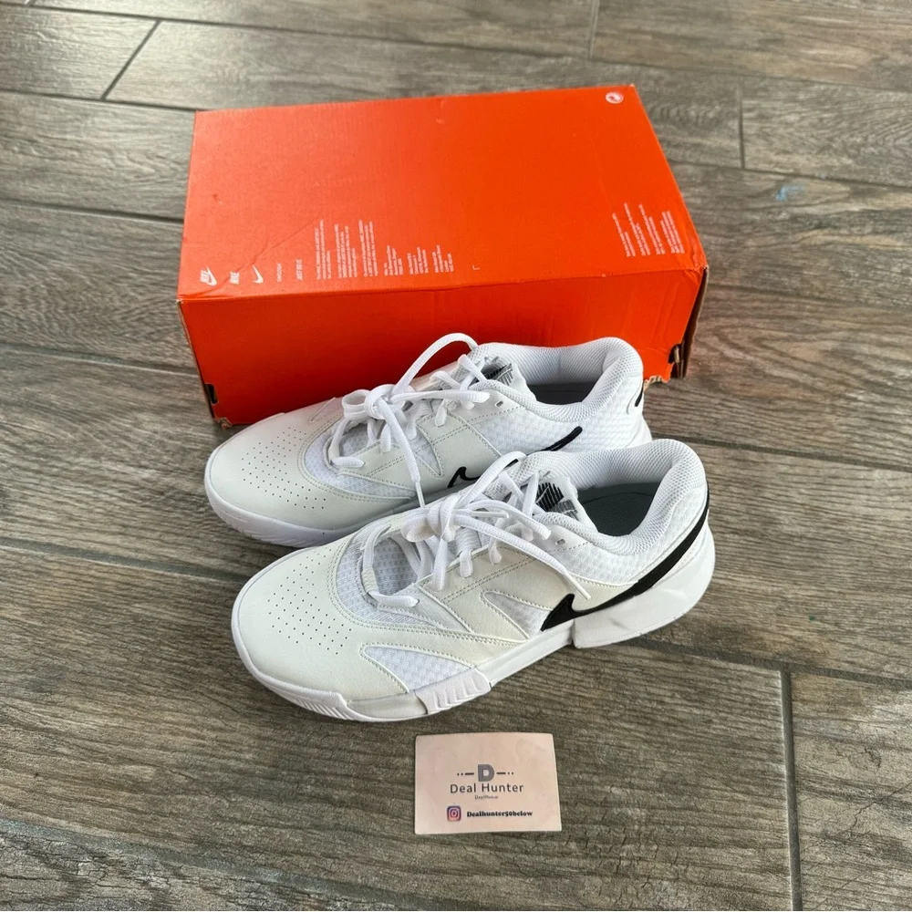 Brand New Nike Court Lite 4 “White/Black” Women’s Workout Shoes FD6575 100_6
